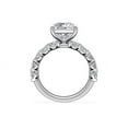 thumbnail image 2 of 1.50 Ct Brilliant Princess Cut Natural Diamond Elegant Solitaire with Accents Wedding Ring for her Solid 14K White Gold Size 6, 2 of 8