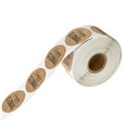 thumbnail image 4 of 1 Roll of 500PCS Kraft Paper Round Shape Mail Gift Label Sticker Self-adhesive Gift Wrapping Sticker Creative Letters Printed Sealing Sticker for Home Shop Cafe, 4 of 6