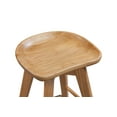 thumbnail image 4 of Boraam Bali 24" Backless Swivel Wood Counter Stool, Natural Finish, 4 of 9