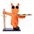 thumbnail image 2 of Ganchos para almacenamiento de joyas, bandeja para llaves, oficina, hogar, figura de perro, estatua de resina, organizador colgante para artículos, 2 of 9