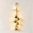 thumbnail image 2 of Lighted Christmas Bells Garland Warm White String Holiday Tree Door Decor, 2 of 7