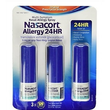 Nasacort Allergy 24hr Non-Drip Nasal Spray (120 Sprays, 3 pk.)