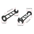 thumbnail image 2 of 2pcs Multifunctional Faucet Installation Wrench, Sink Water Pipe & Angle Valves Repair Tool, Universal Socket Tightener for Home Plumbing Installation, Maintenance & Disassembly Work, Black, 2 of 9
