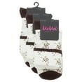 thumbnail image 3 of MeMoi Vintage Floral Women's Cotton Blend Ankle Socks - Womens - Female, One Size, Sesame, 3 of 5