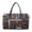 Book Pattern Design, variant on Vintage Geometric Totems Quilted Duffle Bag for Vacation, Stretch Polyester Weekender Bag with Large Capacity Waterproof Workout Duffle Bag