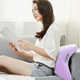 thumbnail image 6 of dwsnxt Wireless Vibrating Massage Pillow with Heating for Neck and Back Relief, Portable for Home, Office, and Car Use Purple, 6 of 6