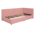 thumbnail image 6 of Aukfa Upholstered Daybed with Two Storage Drawers, Twin Sofa Bed Daybed, Pink, 6 of 8