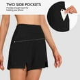 thumbnail image 3 of Gibobby Bañador de Bikini Pantalones cortos de baño para mujer con bolsillos, traje de baño de talle , pantalones cortos de baño, pantalones cortos de ba(Negro,M), 3 of 5