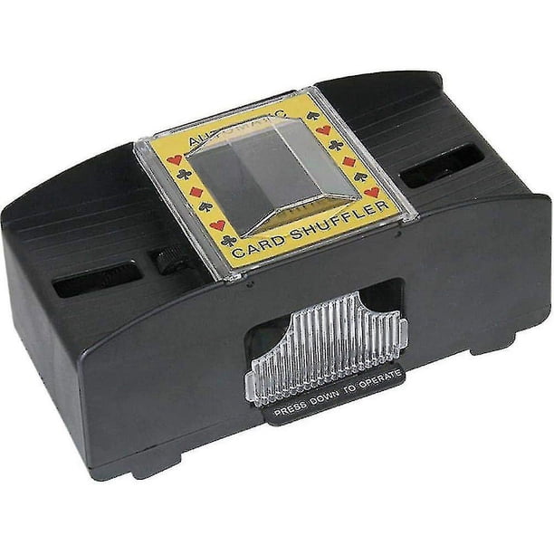 Barajador automático eléctrico de cartas de madera, barajador de cartas