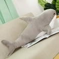 thumbnail image 1 of 140CM gran simulación suave lindo tiburón juguetes de peluche Kawaii relleno niños niñas encantador Animal almohada para regalos de cumpleaños, 1 of 5