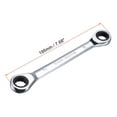 thumbnail image 2 of Unique Bargains Double Box End Ratcheting Wrench (14 x15mm) Metric 72 Teeth 12 Point Ratchet Spanner Tools, CR-V, 2 of 5