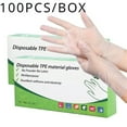thumbnail image 1 of 500 PCS Disposable TPE Gloves, Powder Free and Latex Free, Suitable for Kitchen, Bathroom Cleaning, 1 of 6
