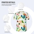 thumbnail image 3 of Lsque Floral Vintage Pattern Mens Polo Golf Shirts Funny Graphics Shorts Sleeve Button Shirts Baseball T-shirt-X-Large, 3 of 7