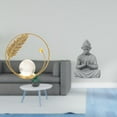 thumbnail image 2 of Estatua de bola de cristal,Estatuas de bolas de cristal para decoración del hogar,escritorio interior,Escultura de bola de cristal Figura de hierro Decoración,Estatua de mono,Estatua de Buda, 2 of 8