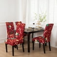 thumbnail image 2 of Rosnek 1/4/8 PCS Christmas Dining Room Chair Covers, Stretch Removable Washable Chair Protector Slipcovers Xmas Decoration/Home Decor Dining Room Seat Cover, 2 of 5