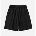 thumbnail image 4 of Men Solid Color Casual Fashion Loose Elastic Waist Pockets Exercise Shorts Pants, 4 of 6