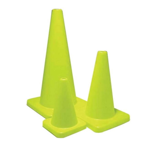 Sportime Yeller High Quality Game Cone, Multiple Sizes, High Optic Yellow