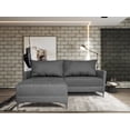 thumbnail image 1 of Sala Esquinera Modular El Bazar Store Montana Gris oxford 170x155 cm, Tela Lino nacional, Love seat y taburete, 1 of 7