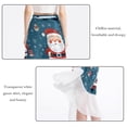 thumbnail image 2 of Santa Claus Chic Chiffon Summer Dress: Beach Skirt with Polyester Straps, 2 of 6