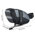 thumbnail image 4 of 2Pcs WEST BIKING Bike Bag Bike Saddle Bag Waterproof Cycling Seat Pack Under Seat Pouch (Grey), 4 of 6