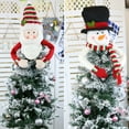 thumbnail image 3 of Cheer US Christmas Tree Topper Snowman Top Hugger for Winter Wonderland Party Thanksgiving New Year Xmas Tree Decorations Ornament, 3 of 8