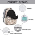 thumbnail image 4 of Dachshund and Flower Backpack for School,Cute School Bag,Schoolbag with Adjustable Shoulder Straps & Padded Back,15.3"x11"x7.1"., 4 of 6