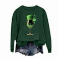 thumbnail image 5 of Uootdi Valentines Day Long Sleeve Shirts for Women Love Heart Print Crewneck Tops Valentines Holiday Cute Outfit Gift, 5 of 8