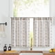 thumbnail image 1 of Cortinas Jinchan Boho para ropa de cocina, 76 x 76 cm, color azul y beige, 1 of 9