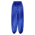 thumbnail image 4 of YiZYiF Mens Satin Belly Dance Harem Pants Loose Fit Trousers Bloomers Arabian Prince Outfits Royal Blue L, 4 of 6