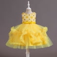thumbnail image 7 of MEZZALL Girls Sleeveless Party Dress Tiered Gown Girl Formal Occasion Tutu Dress O-Neck Flower Printed Adorable Dresses, 7 of 7