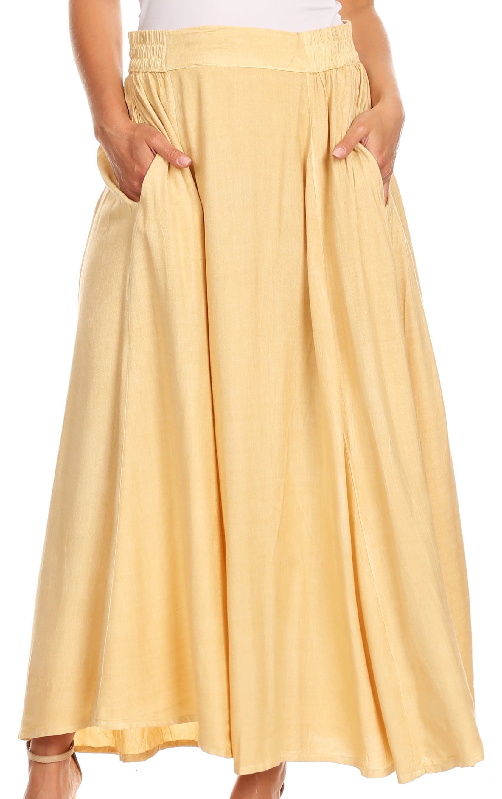 boho skirt with pockets