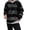 Black*, variant on RUTAYY Men's Hoodie Contrast Stripe Graphic Button Collar Oversized Fit Everyday Outer Pullover Black
