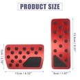 thumbnail image 4 of Juego Cubierta Pedal Acelerador y Freno Unique Bargains Rojo, 4 of 7