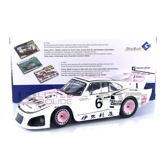 Solido 1981 Porsche 935 K3 White No 6 Winner "Suzuka 1000Km" 1:18