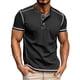 thumbnail image 1 of pstuiky camisetas de hombre, Camiseta de manga corta con cuello redondo y botones versátiles de color liso para hombre camisas casuales para hombre xl, 1 of 2
