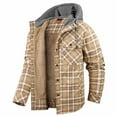 thumbnail image 5 of IROINNID Men's Hoodie Shacket Long Sleeve Plaid Leisure Jacket Multifunctional Jacket Outdoor Jacket Outwear, 5 of 5