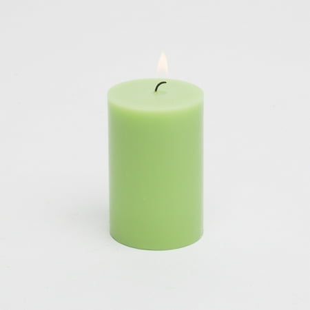 Richland Pillar Candle 2"x3" Green Set of 80