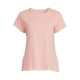thumbnail image 4 of Time & Tru Women's Slub Crew T-Shirt, 4 of 5
