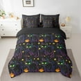 thumbnail image 2 of YST Black Cat Bedding Comforter Sets, 7-Piece, Halloween Theme, Queen, 2 of 4