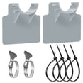 thumbnail image 2 of 6pcs/2pcs Swimming Pool Pipe Holder Tool Kit Hose Holder Fitting for 0.83-1.5” Diameter Hose Plastic Pool Pipe Holder, 2 of 3