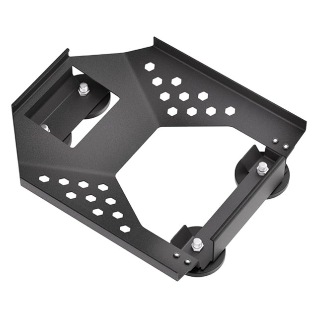 Kit de montaje para coche con soporte de techo, estable, de alto rendimiento y resistente para embarcaciones. Negro