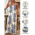 thumbnail image 4 of DOKOTOO Jumpsuits for Women Casual Sleeveless Spaghetti Strap Boho Wide Leg Jumpsuits with Pockets Sky Blue M US8-10, 4 of 10