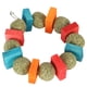 thumbnail image 5 of Juguetes para masticar conejitos, rechinar los dientes, resistente a morder, conejillo de indias, juguetes para masticar para hámster dorado, anillo redondo de pieza colorida, 5 of 5