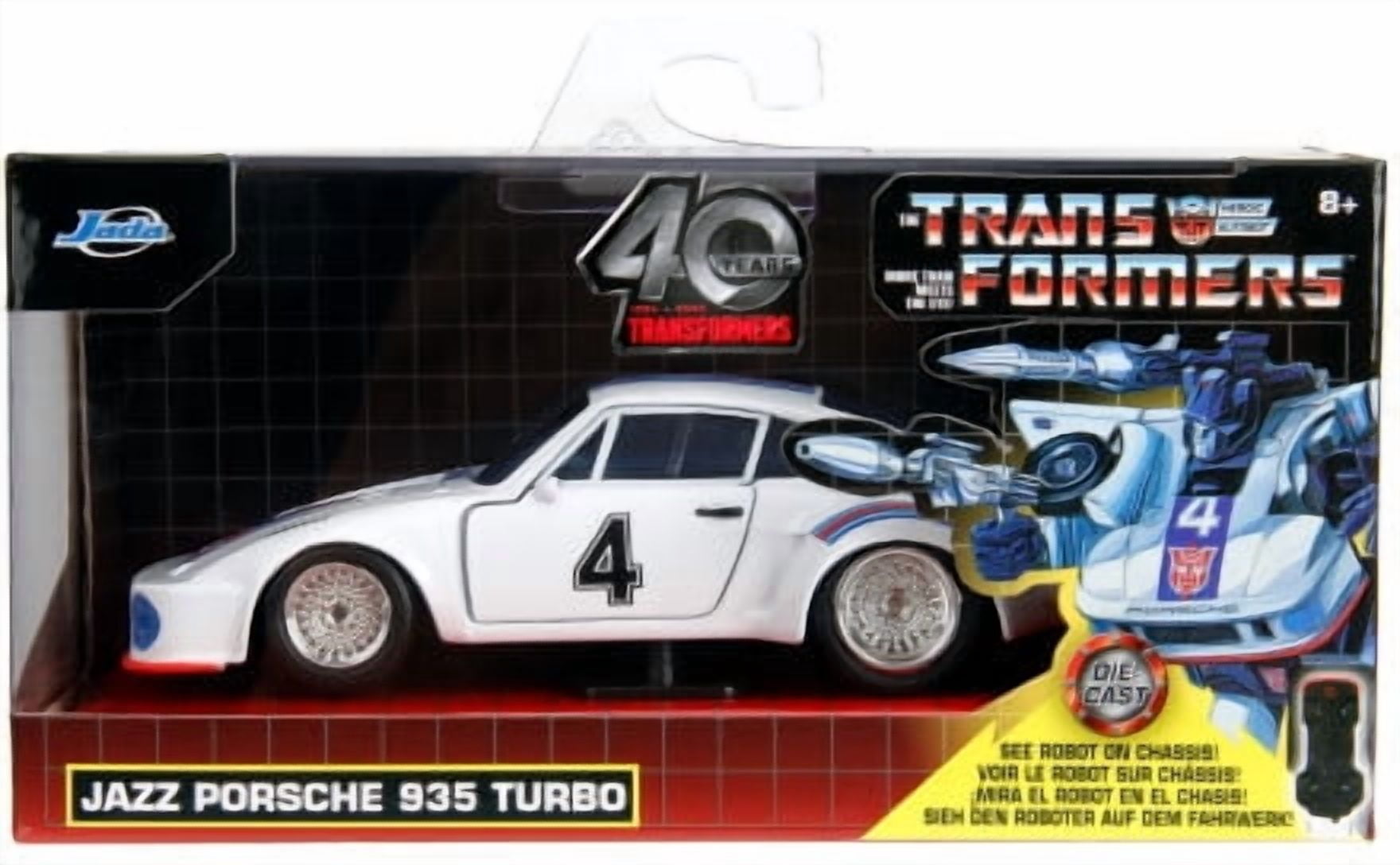 Transformers G1 - Hollywood Rides - 1:32 Jazz 1976 Porsche 935 Die
