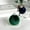 Green, variant on Uutvery Blue Flocked Velvet Christmas Ball Ornament 3.15Inch Christmas Tree Decor Gift Wrap Accent Party Decoration Hanging Design