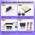 thumbnail image 5 of Impresora Portátil A4, Inalámbrica, Térmica, con Bluetooth, para Tatuajes, Mini Impresora Térmica, Impresora Fotográfica de Papel A4, 5 of 5