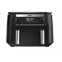 Ninja 6 qt 2-Basket Air Fryer, Black - Nonstick