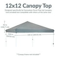 thumbnail image 6 of Sunnydaze 12' x 12' Gray Solid Standard Pop-Up Canopy Shade, 6 of 14