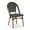 Black, variant on PURPLE LEAF OUTDOOR 3-Piece French Bistro Dining Set Round Outdoor Patio Table and 2 Armless Chairs Tempered Glass Top PE Rattan Champagne Finish Aluminum Frame Light Blue