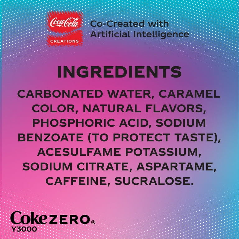 Coca-Cola Zero Sugar Y3000 Fridge Pack Cans, 7.5 fl oz, 10 Pack 